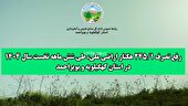 بازگردانی ۲۴۵ هکتار از اراضی ملی در شش ماهه نخست سال ۱۴۰۴