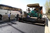 آغاز عملیات آسفالت پروژه تعریض آزادراه کرج ـ قزوین