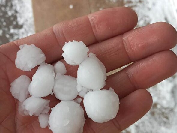 ببینید | غول تگرگ