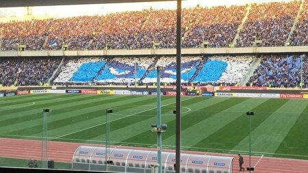 ببینید | طرح موزاییکی بی‌نظیر هواداران اسپانیایی در ایالت باسک