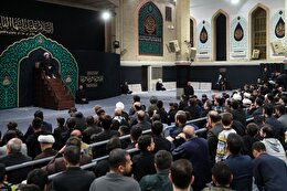گزارش تصویری | اولین شب مراسم عزاداری شهادت حضرت زهرا (س) با حضور رهبر انقلاب