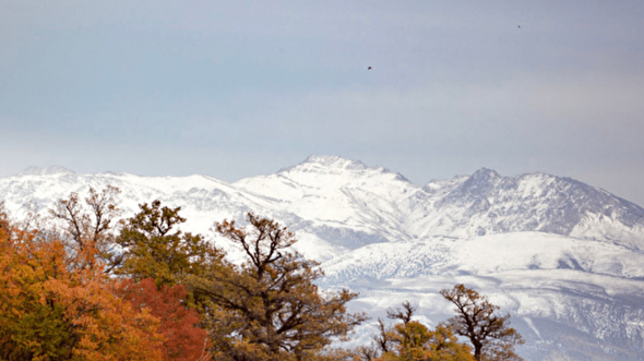 برف پاییزی در راه ارتفاعات مازندران