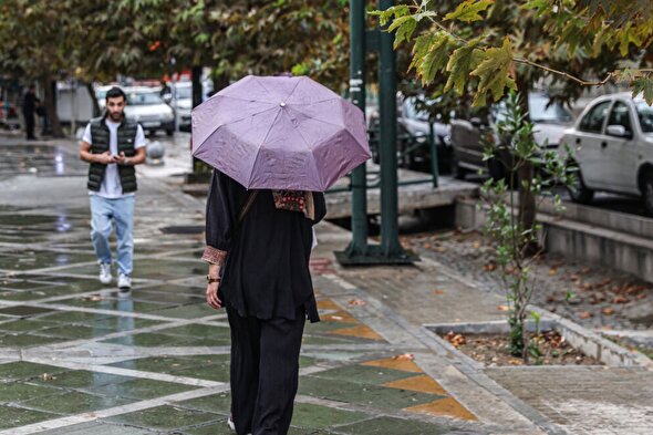 بارش باران و برف در ارتفاعات تهران