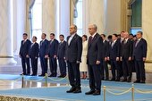 استقبال رسمی از رئیس جمهور در قزاقستان
