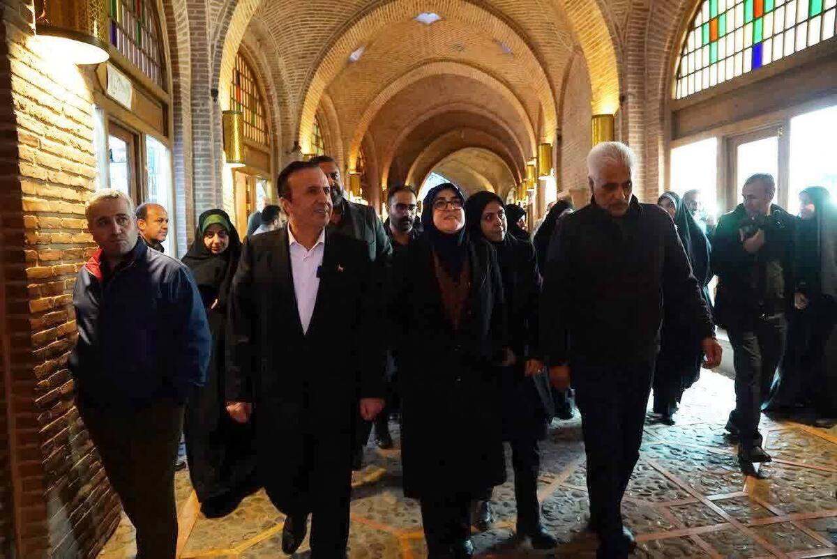 فاطمه مهاجرانی با همراهی استاندار قزوین، سرپرست اداره‌کل میراث فرهنگی، گردشگری و صنایع دستی استان و جمعی از مسئولان استانی، از کاروانسرای جهانی سعدالسلطنه بازدید کرد.