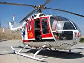 انتقال بیمار سکته قلبی از شوشتر به اهواز توسط اورژانس هوایی