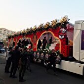 تشییع پیکرهای پاک ۱۰۰ شهید گمنام در تهران